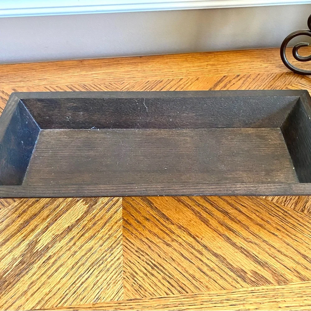 🐭 SALE! White Barn Candle company large wooden candle tray in brown Bath & Body - Picture 3 of 7